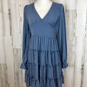 #75
Altar’d  State Blue Long-Sleeve Dress.